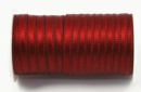 Satinband dunkel rot 10 m Spule B 3 mm