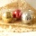 Große Weihnachtskugeln, Kunststoffkugeln nicht zerbrechlich! Gr. 12 cm in gold VE 1 Stück