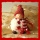 Weihnachten - Dekofigur zum Basteln und Dekorieren aus Polyresin in rot weiß VE 1 Stück