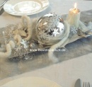 Tischdekoration basteln für Silvester in silber...