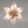 Birkenblumen 10 cm, Birkenartikel mit Stoff kombiniert- zum Basteln und Dekorieren VE 1 Stück
