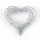 Draht Herzen - Herzen für Hochzeit kaufen, Edle Herzen aus feinem glänzenden Draht, offene Form D 10 cm