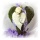 Band karo mit Blumen lila weiß L 2 m, B 1,5 cm Modernes Basteln mit modernen Bändern!