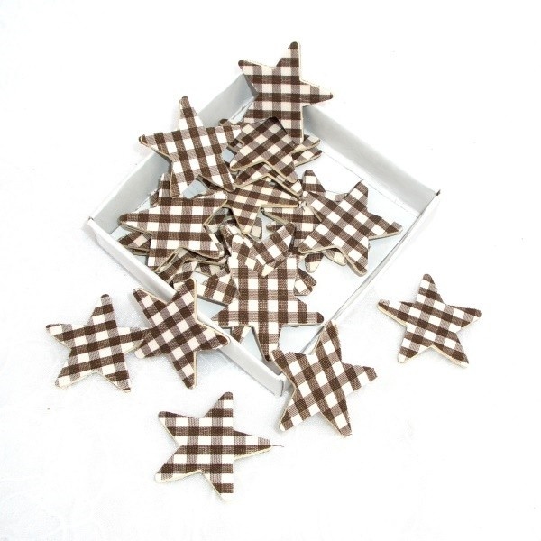 10 Stück Holz Sterne Unbehandelt - Naturbelassen Für DIY Deko & Basteln