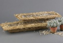 Rebenschale, Pflanzschale Gesteckschale aus Rebe, Größe 49x22x6 cm