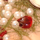 Perlen mit Loch D 12 mm, creme, ca. 30 St&uuml;ck
