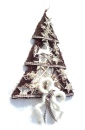 Türschmuck für Weihnachten, Tannenbaum aus Rebe...