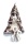 Türschmuck für Weihnachten, Tannenbaum aus Rebe mit Holzhirsche, Birkensterne, Wollkordeln in braun - mocca