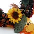 Herbstkranz selber machen! Rebenkranz mit Moos, Sonnenblume, Strohblumen und Herbstdeko