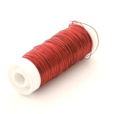 Decolackdraht 0,3 mm VE 30g Rolle, ca. 50m rot