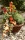 Pflanzkorb, Herbstkorb herbstlich dekoriert mit Wollkordeln und Holzdeco