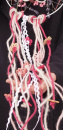 Wollschnüre Sortiment, 3 Farben je 1 m, rosa, erika, weiß, 5mm stark mit Jutekern