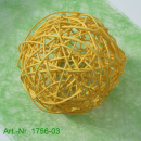 Rebenkugel D ca. 15 cm, gelb zum Basteln und Dekorieren