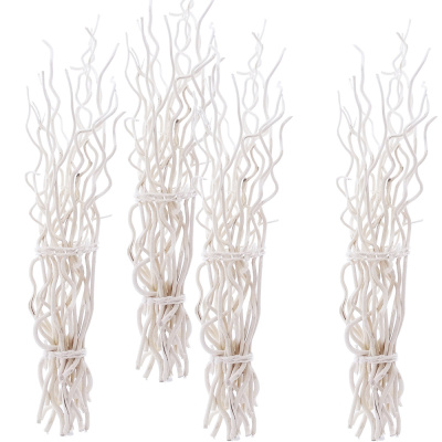 Weidenzweige weiß, L ca. 30 - 55 cm, Zweige weiß für Glasvasen und Grabschmuck, VE 18-20 Stück