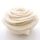 Filzrose XXL aus echter Schafwolle, Handgefertigt für Outdoor und Inndoor, B ca. 26 -28 cm, creme weiß natur, VE 1 Stück