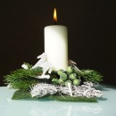 Tischdeko Weihnachten selber machen. Kerzenständer...