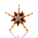 Perlennadeln Dekonadeln aus Acryl D 6 mm L 6,5 cm, orange, für Hochzeit, VE 1 Box 100 Stück