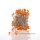 Perlennadeln Dekonadeln aus Acryl D 6 mm L 6,5 cm, orange, für Hochzeit, VE 1 Box 100 Stück