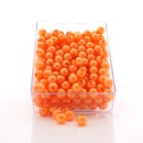 Perlen mit Loch D 8 mm, zum Basteln, orange VE 1 Box 250...