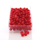 Perlen mit Loch D 8 mm, zum Basteln, rot VE 1 Box 250 St&uuml;ck