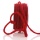 Wollschnur MIT DRAHT, Wolldraht mit Jutekern, L 3 m Stärke 5 mm, echte Schurwolle in rot