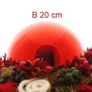 Weihnachtskugeln Kunststoff groß 20 cm rot VE 1...