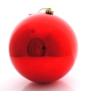 Weihnachtskugeln Kunststoff groß 20 cm rot VE 1 Stück