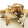 Holzstern Schale, Sternschale aus Antikholz, Sternteller aus Holz für Weihnachten Gr 44 x 4 cm weiß