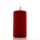 Stumpenkerzen Flachkopfkerzen H 10 cm B 5 cm metallic rot, Deutsche Qualitäts Kerzen mit Gütesiegel RAL VE 1 Stk
