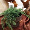 Adventsgesteck, Adventskranz selber machen! Sehr ausgefallen mit Wollband und moderner Deko.