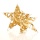 Sterne gold aus Palmblatt Gr. 25 cm mit Glitter. VE 2 Stück, Deko Sterne für Weihnachten und Schaufenster
