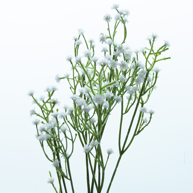 Schleierkraut Seidenblume weiß L 65 cm viele kleine Stiele Kunstblume