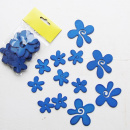 Streublumen Holz blau, VE 12 Stück, sortiert 2 Größen