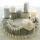Kerzenhalter Adventskranz D 7,5  cm 4 Stück silber, Adventskranzkerzenhalter mit glattem Rand