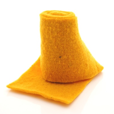 Filzband - Wollband, L 1 m, B 13 cm,  einfarbig, günstig kaufen! Zum Basteln und Dekorieren! Farbe gelb