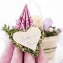 Tischdeko selber machen mit Lavendelkränzchen und Blumenkörbchen für Geburtstag, Kommunion, Konfirmation