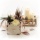 Tischdeko Pflanz-Schublade aus Holz, weiß im Shabby Chic, Pflanzgefäße Gr 9x9x9 cm quadratisch weiß - Landhaus Deko