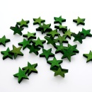 Streusterne Weihnachten, Sterne aus Holz D 3cm, VE 30 St zum Streuen und Basteln gr&uuml;n