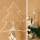 Tannenbaum als Stecker L 110 cm, Türschmuck Weihnachten,  L110cm B9cm H27cm, weiß