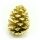 Zapfen groß Maritima in Gold Gr. 12-14 cm für Weihnachten und Advent VE 1 Stück