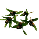 Früchte, Oliven künstlich mit Blätter VE 5...