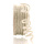 Wolldraht Glimmer, Wollschnur MIT GLANZ &  DRAHT + Jutekern, L 3 m Stärke 5 mm, echte Schurwolle in weiß / silber