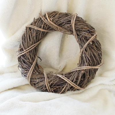 Reisig Kranz, großer Naturkranz Gr. 30 x 8 cm, Türkranz...