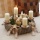 Adventskranz Landhaus, selber machen mit Birkenengel, Birkensterne schöner Naturkranz mit Kerzenhalter