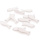 Streuteile Fische  für Kommunion, Konfirmation, Hochzeit, aus Holz, weiß Gr. 6 cm VE 12 Stück