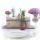 DIY Hochzeit, Tischdeko & Tischkarten selber machen mit Wollband von Lehner, natürlich mit Glas und Holz in rosa, flieder, creme