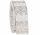 Band Weihnachten mit Muster, formstabiler Kante, B 4 cm, Spule a 2 m, silber weiß