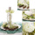Hortensienkranz künstlich kleine Form, D 13 cm für Deko und Tischdekoration in hellgrün