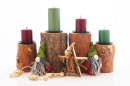 Kerzenhalter - Kerzenständer aus Holz im...