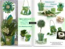 Filzband - Wollband, L 1 m, B 15 cm, zweifarbig, Petrol - Grün meliert